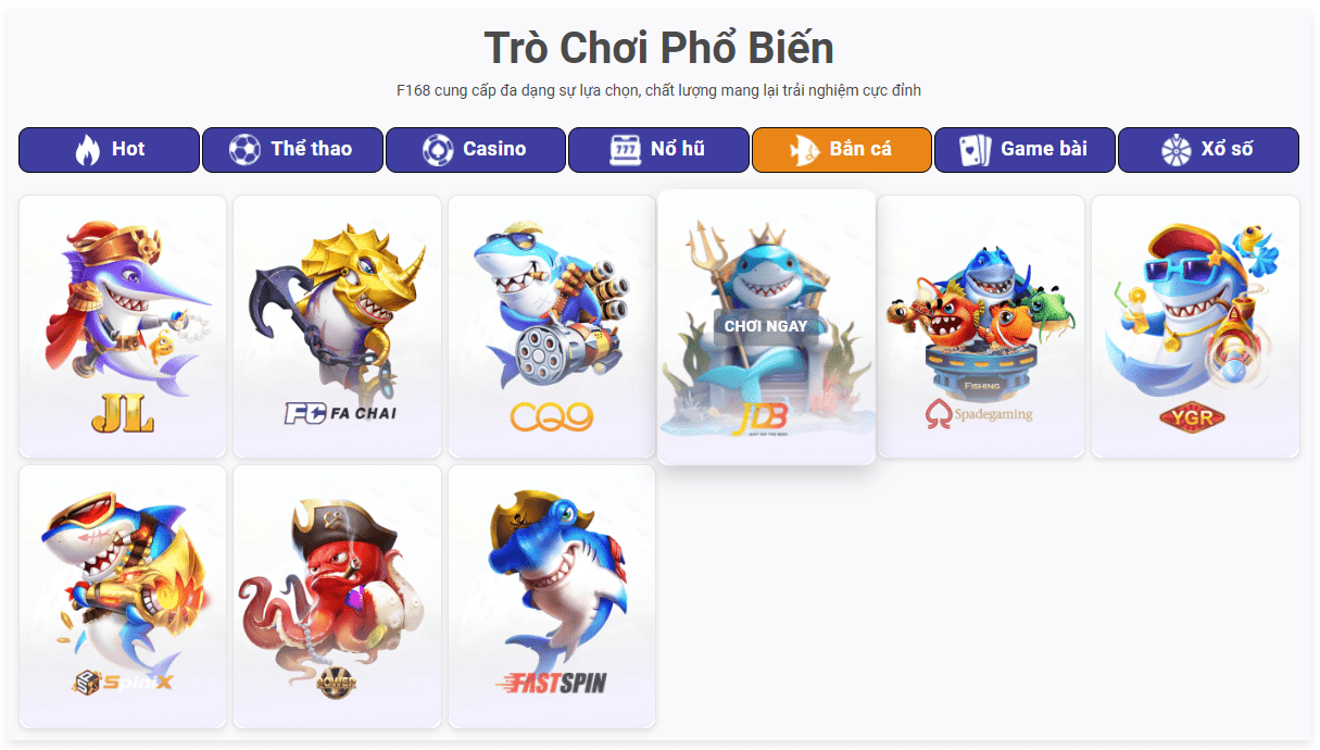 Sảnh FC siêu nhiều game hay